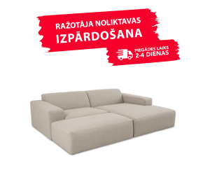 Diivan ROXY (Nurgaga, eraldatav + puf)(Tootja ladu)
